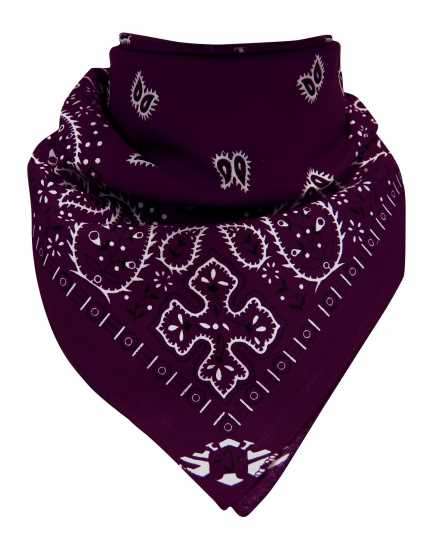 Viininpunainen bandana huivi
