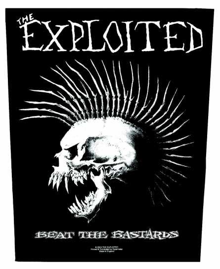 The Exploited Beat The Bastards - Kangasmerkki, selk&auml;