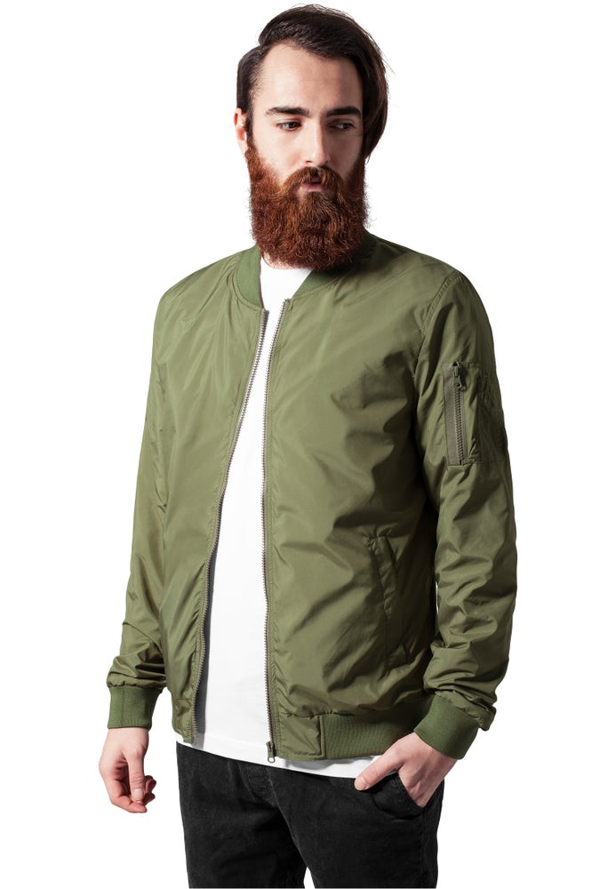 Urban Classics Light Bomber - Tuulitakki, oliivi