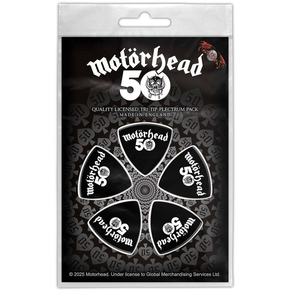 Mot&ouml;rhead: 50 - Tri-Tip Plektrasetti 5 kpl