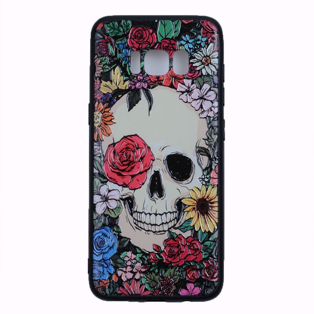 Flower Skull I - Suojakuori, Samsung Galaxy S8