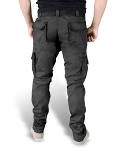 Surplus Premium Slimmy - Reisitaskuhousut, Musta