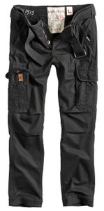Surplus Premium Slimmy - Reisitaskuhousut, Musta