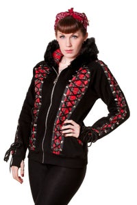 Banned Tartan Corset Hoodie