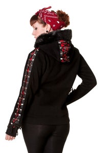 Banned Tartan Corset Hoodie