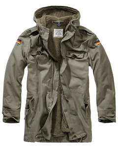 Oliivinvihre&auml; parkatakki