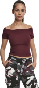 Naisten viininpunainen T-paita