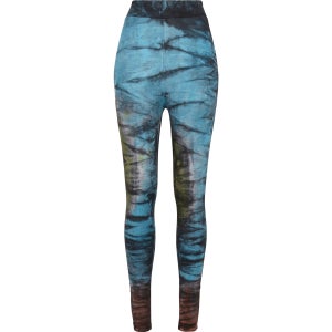 Urban Classics Cotton Tie Dye High Waist - legginsit, black