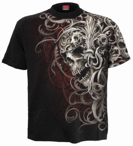Spiral Skull Shoulder Wrap - T-paita