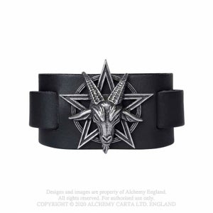 Alchemy Gothic Baphomet - Nahkaranneke