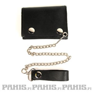 Ketjulompakko nahkaa