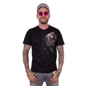 Spiral Pocket Kitten - T-paita