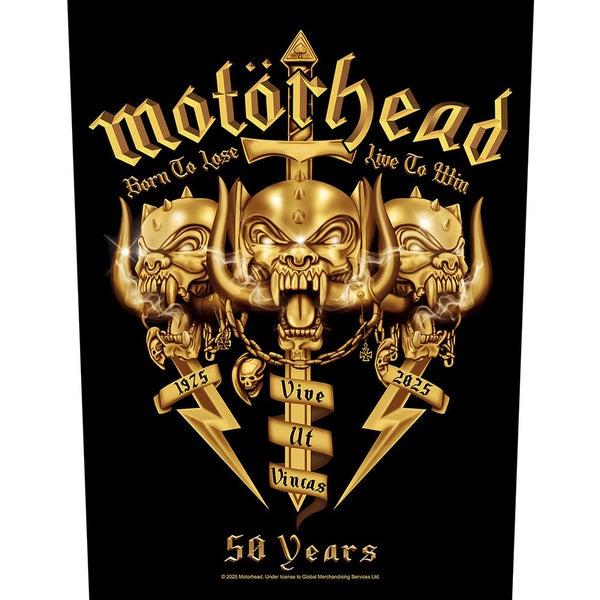 Mot&ouml;rhead Core 50th -selk&auml;merkki.