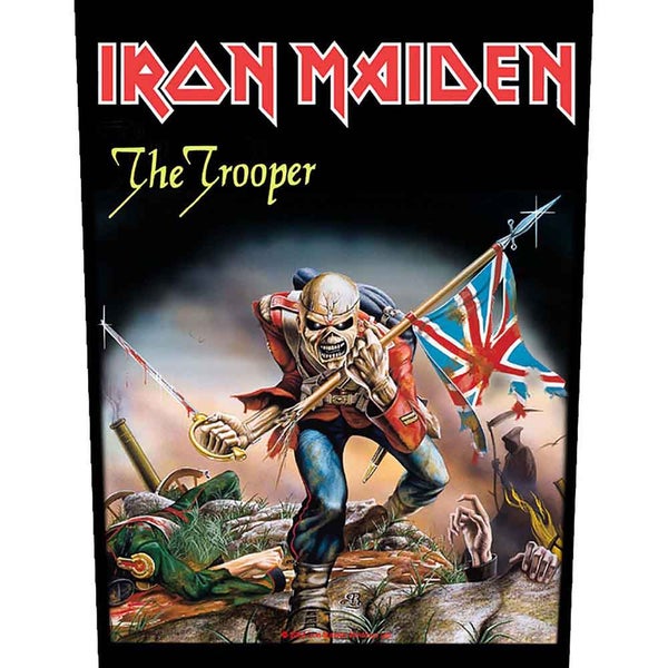 Iron Maiden The Trooper - Kangasmerkki, selk&auml;