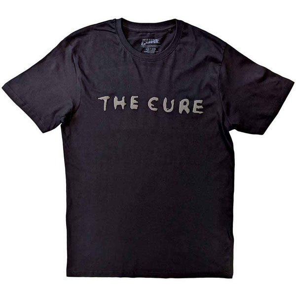 The Cure: Hi-Build Text Logo - T-Paita