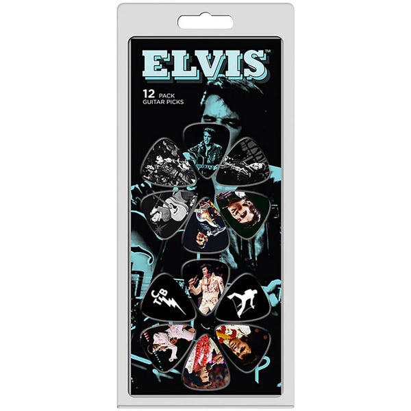 Elvis Presley plektrasetti 12 kpl Faces designilla