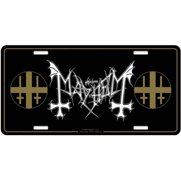 Mayhem Logo -sein&auml;kyltti