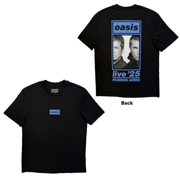 Oasis Live &rsquo;25 Buenos Aires Half Face -T-paita