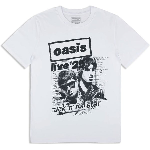 Oasis Live &rsquo;25 Rock N Roll Star -T-paita