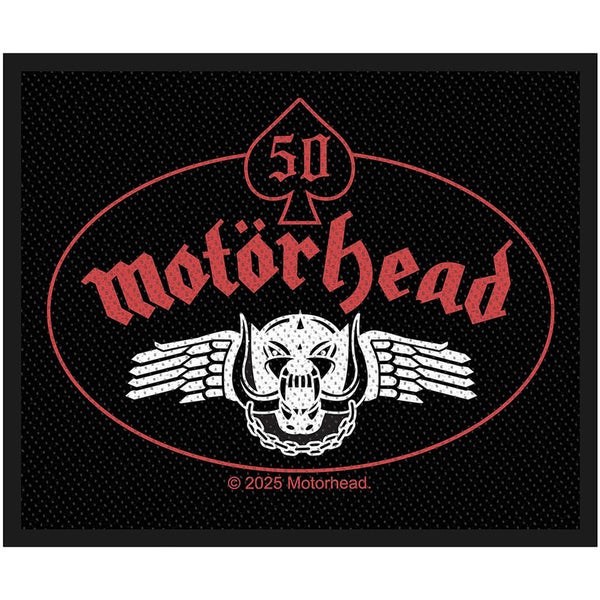 Mot&ouml;rhead 50 -kangasmerkki