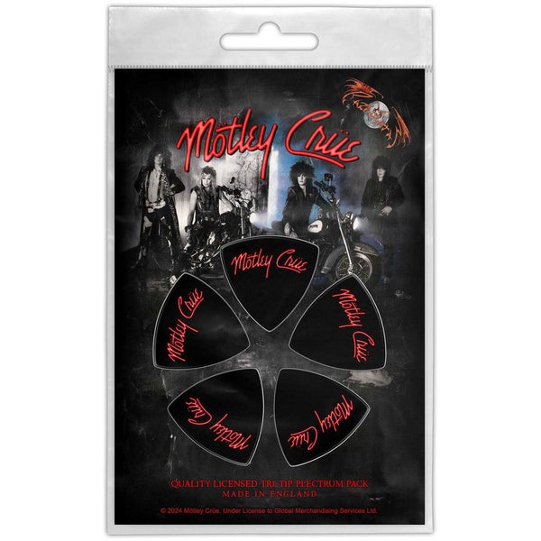 M&ouml;tley Cr&uuml;e: Logo - Tri-Tip-plektrasetti 5 kpl