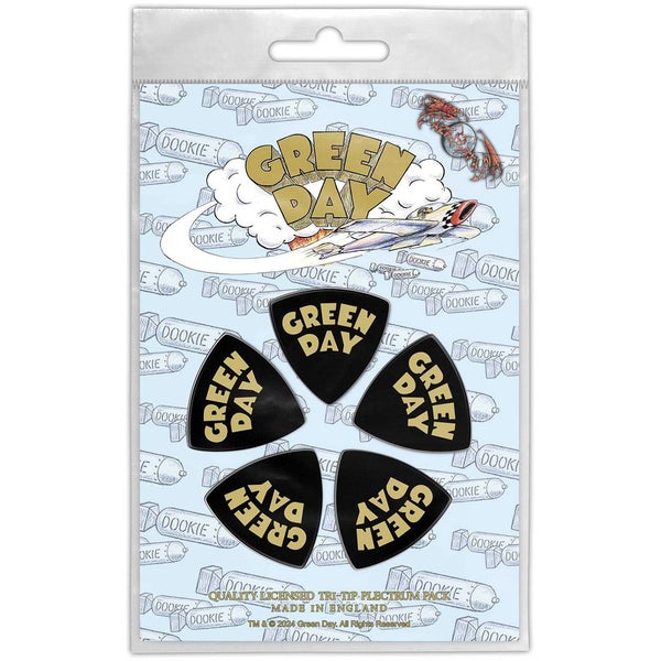 Green Day: Dookie Logo - Tri-Tip plektrasetti 5 kpl