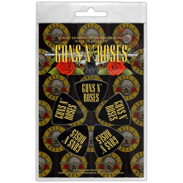 Guns N&rsquo; Roses: Logo - Tri-Tip plektrasetti 5 kpl