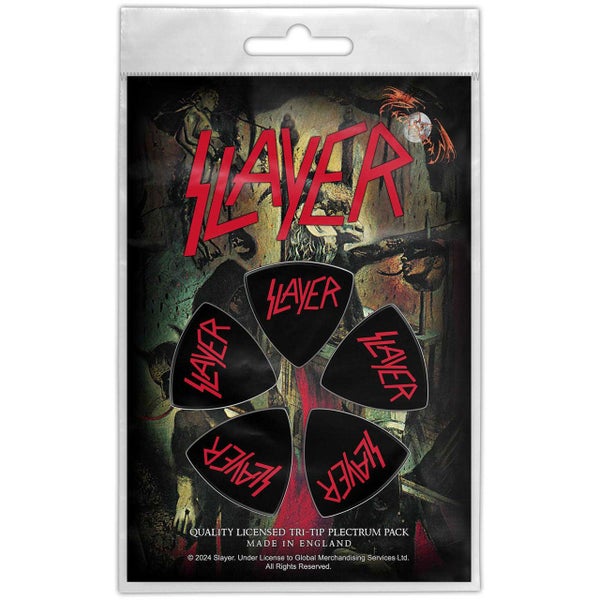 Slayer: Logo - Tri-Tip Plektrasetti 5 kpl