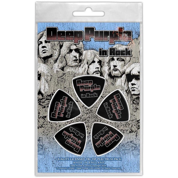 Deep Purple: In Rock - Tri-Tip Plektrasetti 5 kpl