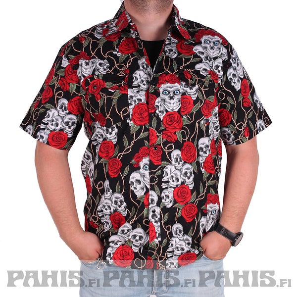 Skull & Roses - Kauluspaita